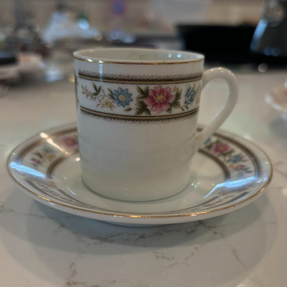 Vintage Chinese Demitasse Cup and Saucer